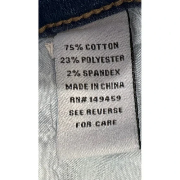 Ashley Mason Premium Daisy Floral Applique Flare Jeans Women's 9/29 Boho Y2K - Picture 7 of 11